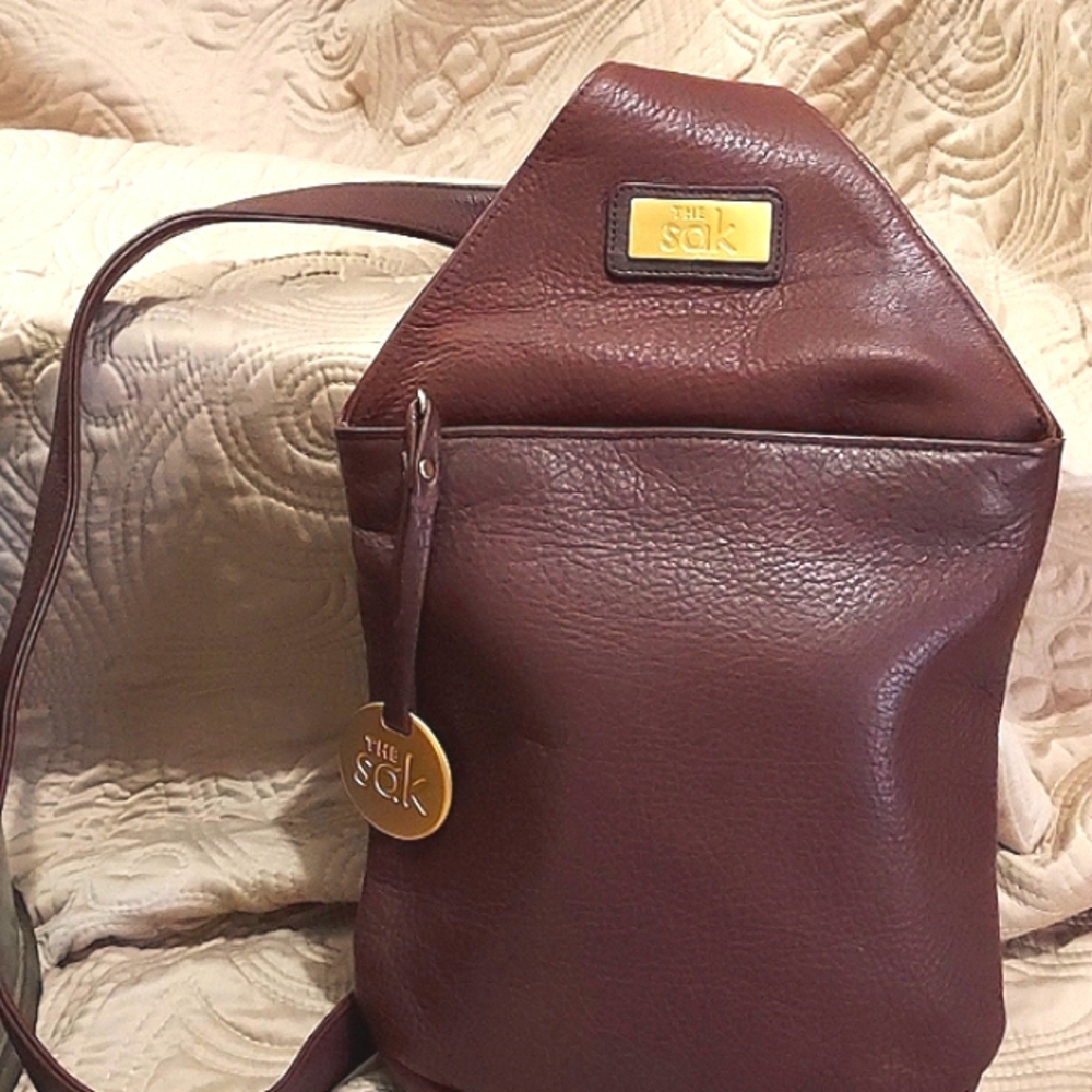 THE SAK TWO TONE BROWN BACKPACK BAG